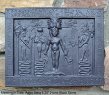 Load image into Gallery viewer, History Egyptian Metternich Stele Magic Stela Sculptural wall relief www.Neo-Mfg.com 8.25&quot; g11
