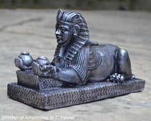 Load image into Gallery viewer, Egyptian SPHINX of Amenhotep III Artifact Carved Sculpture Statue 7&quot; ww.Neo-Mfg.com Home decor
