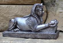 Load image into Gallery viewer, Egyptian SPHINX of Amenhotep III Artifact Carved Sculpture Statue 7&quot; ww.Neo-Mfg.com Home decor
