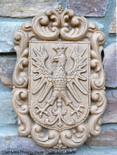 Load image into Gallery viewer, Coat Arms Griffin Crown Eagle wall sculpture plaque www.NEO-MFG.com 13.75&quot;
