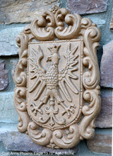 Load image into Gallery viewer, Coat Arms Griffin Crown Eagle wall sculpture plaque www.NEO-MFG.com 13.75&quot;
