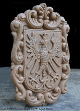 Load image into Gallery viewer, Coat Arms Griffin Crown Eagle wall sculpture plaque www.NEO-MFG.com 13.75&quot;
