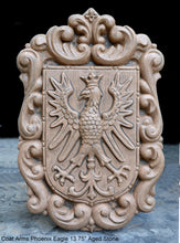 Load image into Gallery viewer, Coat Arms Griffin Crown Eagle wall sculpture plaque www.NEO-MFG.com 13.75&quot;
