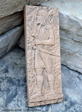 Load image into Gallery viewer, Assyrian Lachishitic archer Soldier Persian Persepolis Relief art Wall Sculpture 12&quot; www.Neo-Mfg.com e14
