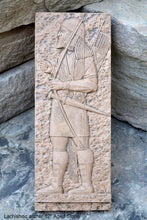 Load image into Gallery viewer, Assyrian Lachishitic archer Soldier Persian Persepolis Relief art Wall Sculpture 12&quot; www.Neo-Mfg.com e14
