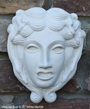 Load image into Gallery viewer, Roman Greek Medusa bust Sculptural wall relief plaque www.Neo-Mfg.com 8.25&quot;
