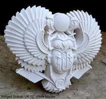 Load image into Gallery viewer, History Egyptian Scarab Ur Pediment hieroglyph Sculptural wall relief www.Neo-Mfg.com 12&quot;

