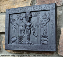 Load image into Gallery viewer, History Egyptian Metternich Stele Magic Stela Sculptural wall relief www.Neo-Mfg.com 8.25&quot; g11
