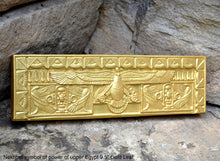 Load image into Gallery viewer, Egyptian Nekhbet symbol of power of upper Egypt Frieze fragment Sculpture reproduction art 9.5&quot; www.Neo-Mfg.com home decor
