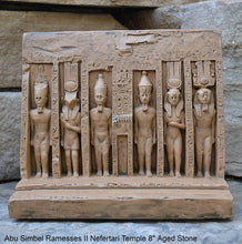 Load image into Gallery viewer, History Egyptian Abu Simbel Ramesses II Nefertari Temple Artifact Sculpture Statue 8&quot; www.Neo-Mfg.com wall or table
