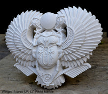 Load image into Gallery viewer, History Egyptian Scarab Ur Pediment hieroglyph Sculptural wall relief www.Neo-Mfg.com 12&quot;

