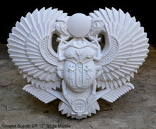 Load image into Gallery viewer, History Egyptian Scarab Ur Pediment hieroglyph Sculptural wall relief www.Neo-Mfg.com 12&quot;
