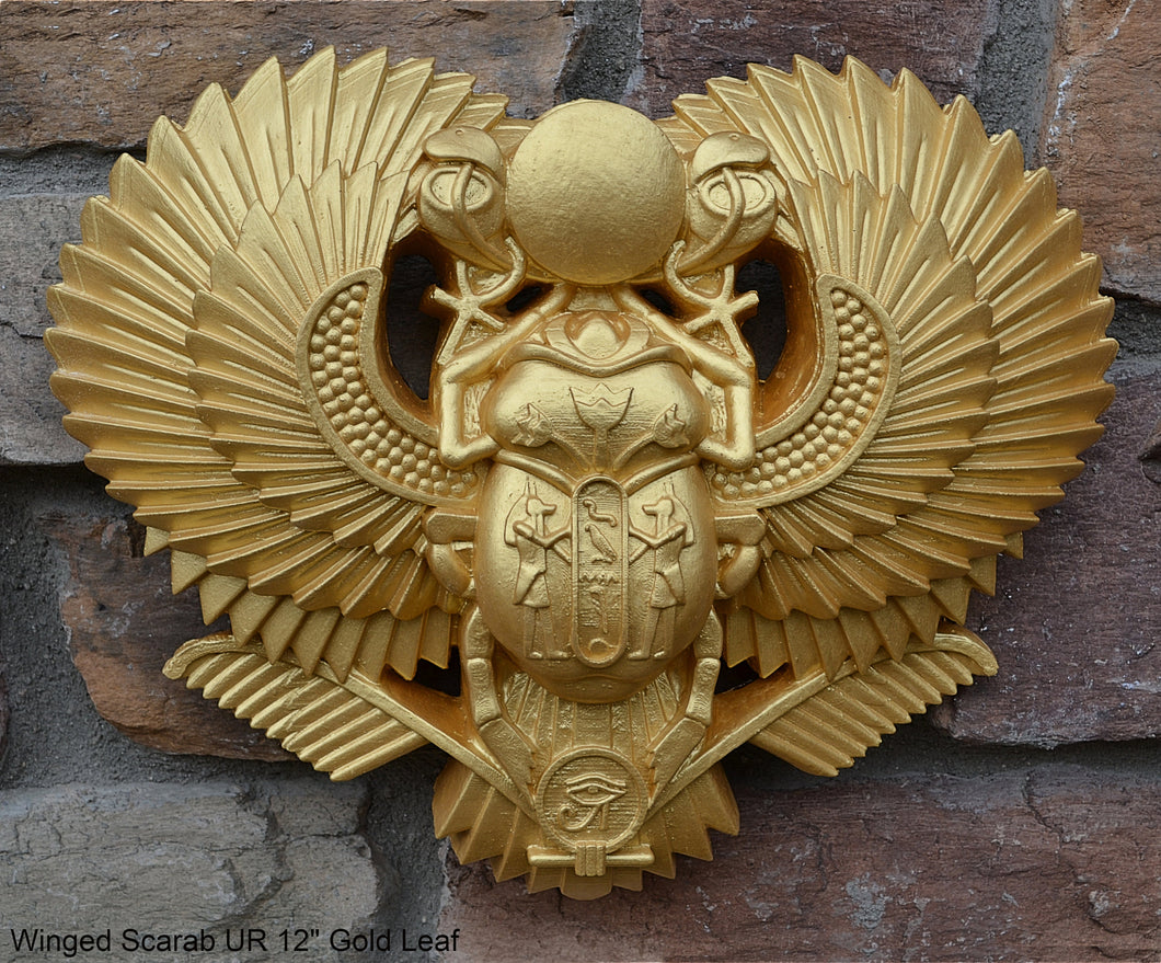 History Egyptian Scarab Ur Pediment hieroglyph Sculptural wall relief www.Neo-Mfg.com 12