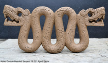 Load image into Gallery viewer, History Aztec Double Headed Serpent Maya Artifact Carved Sculpture Statue 16.25&quot; www.Neo-Mfg.com
