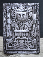 Load image into Gallery viewer, Inca Viracocha Tiwanaku Gateway sun Sculptural wall relief plaque 6&quot; www.Neo-Mfg.com home decor k16
