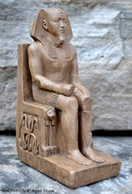 Load image into Gallery viewer, History Egyptian Khafra KHEPHREN Artifact Sculpture Statue 6&quot; www.Neo-Mfg.com Museum reproduction
