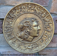 Load image into Gallery viewer, Roman Greek Alexander the Great Lysimachos Sculptural Wall relief plaque www.Neo-Mfg.com 12&quot; c12
