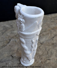 Load image into Gallery viewer, Sumerian Libation Cup of King Gudea Caduceus votive chalice statue Sculpture 9.25&quot; www.Neo-Mfg.com museum reproduction
