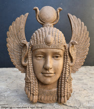 Load image into Gallery viewer, Egyptian Winged Isis in Head dress wall plaque Sculpture art 9&quot; www.Neo-Mfg.com home decor p16
