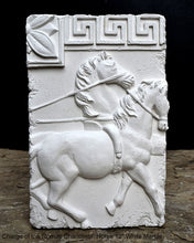Load image into Gallery viewer, Charge of the Roman Charioteer Sculpture Statue White finish Chariot Horse 2pc Neo-mfg m4
