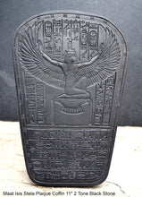 Load image into Gallery viewer, History Egyptian Maat Isis Stela Plaque Coffin Artifact Sculpture 11&quot; www.Neo-Mfg.com home decor g19 j32
