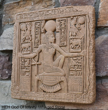Load image into Gallery viewer, Egyptian HEH God Of Infinity Tutankhamen Fragment Plaque Wall Frieze 11&quot; www.NEO-MFG.com
