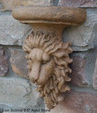 Load image into Gallery viewer, Lion sconce wall Sculpture plaque 9.5&quot; www.Neo-Mfg.com Home decor
