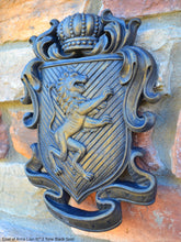 Load image into Gallery viewer, Decor Coat of Arms Lion wall plaque sign 11&quot; www.Neo-Mfg.com Rampant fighting j28
