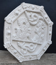 Load image into Gallery viewer, History MAYAN AZTEC Tagon Temple of Feathered serpent ritual Sculptural wall relief plaque 15&quot; Museum Quality www.Neo-Mfg.com
