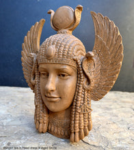 Load image into Gallery viewer, Egyptian Winged Isis in Head dress wall plaque Sculpture art 9&quot; www.Neo-Mfg.com home decor p16
