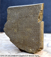 Load image into Gallery viewer, History EPIC OF GILGAMESH Pre-Biblical Deluge flood Story museum replica cuneiform tablet Sculpture 6&quot; www.Neo-Mfg.com home decor
