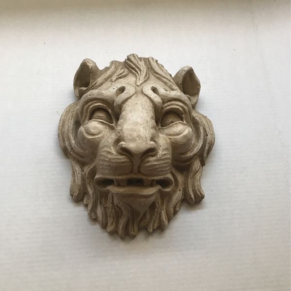 Animal LION head sculpture wall art frieze www.Neo-Mfg.com face home decor