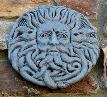 Load image into Gallery viewer, Roman Greek Gorgon&#39;s Head Temple Sulis Minerva Bath Belenos alter Sculptural Wall frieze plaque relief www.Neo-Mfg.com 7&quot; b8
