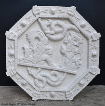 Load image into Gallery viewer, History MAYAN AZTEC Tagon Temple of Feathered serpent ritual Sculptural wall relief plaque 15&quot; Museum Quality www.Neo-Mfg.com
