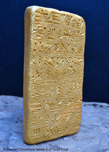 Load image into Gallery viewer, Sumerian Cuneiform tablet Sculptural wall relief plaque www.Neo-Mfg.com 8.5&quot; g8
