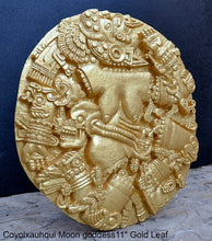 Load image into Gallery viewer, History Aztec Maya Artifact Coyolxauhqui Moon goddess wall relief Sculpture 11&quot; Tall www.Neo-Mfg.com home decor art n3
