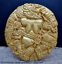 Load image into Gallery viewer, History Aztec Maya Artifact Coyolxauhqui Moon goddess wall relief Sculpture 11&quot; Tall www.Neo-Mfg.com home decor art n3
