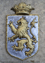 Load image into Gallery viewer, Decor Coat of Arms Rampant Lion Crown wall plaque sign 19&quot; Grand www.Neo-Mfg.com home garden decor art medieval
