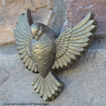 Load image into Gallery viewer, Nature Bird Dove Sculptural wall plaque relief home decor www.Neo-Mfg.com 4.5&quot;
