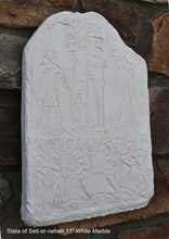 Load image into Gallery viewer, Egyptian Stela of Seti-er-neheh carving fragment 11&quot; www.Neo-Mfg.com museum reproduction a15
