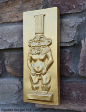 Load image into Gallery viewer, History Egyptian Bes god Sculptural wall relief www.Neo-Mfg.com 10.5&quot; j10
