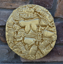 Load image into Gallery viewer, History Aztec Maya Artifact Coyolxauhqui Moon goddess wall relief Sculpture 11&quot; Tall www.Neo-Mfg.com home decor art n3
