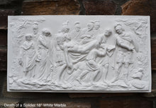 Load image into Gallery viewer, Roman Greek Death of a Solider Wall plaque relief sculpture 18&quot; www.Neo-Mfg.com
