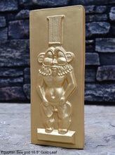 Load image into Gallery viewer, History Egyptian Bes god Sculptural wall relief www.Neo-Mfg.com 10.5&quot; j10
