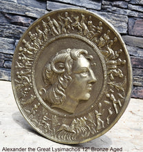 Load image into Gallery viewer, Roman Greek Alexander the Great Lysimachos Sculptural Wall relief plaque www.Neo-Mfg.com 12&quot; c12
