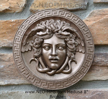 Load image into Gallery viewer, History Medusa Artifact Carved wall plaque Sculpture Statue 8&quot; www.Neo-Mfg.com high relief
