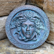 Load image into Gallery viewer, History Medusa Artifact Carved wall plaque Sculpture Statue 8&quot; www.Neo-Mfg.com high relief
