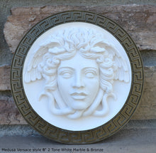 Load image into Gallery viewer, History Medusa Artifact Carved wall plaque Sculpture Statue 8&quot; www.Neo-Mfg.com high relief
