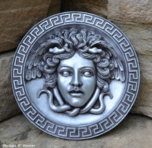 Load image into Gallery viewer, History Medusa Artifact Carved wall plaque Sculpture Statue 8&quot; www.Neo-Mfg.com high relief
