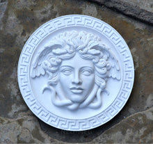 Load image into Gallery viewer, History Medusa Artifact Carved wall plaque Sculpture Statue 8&quot; www.Neo-Mfg.com high relief
